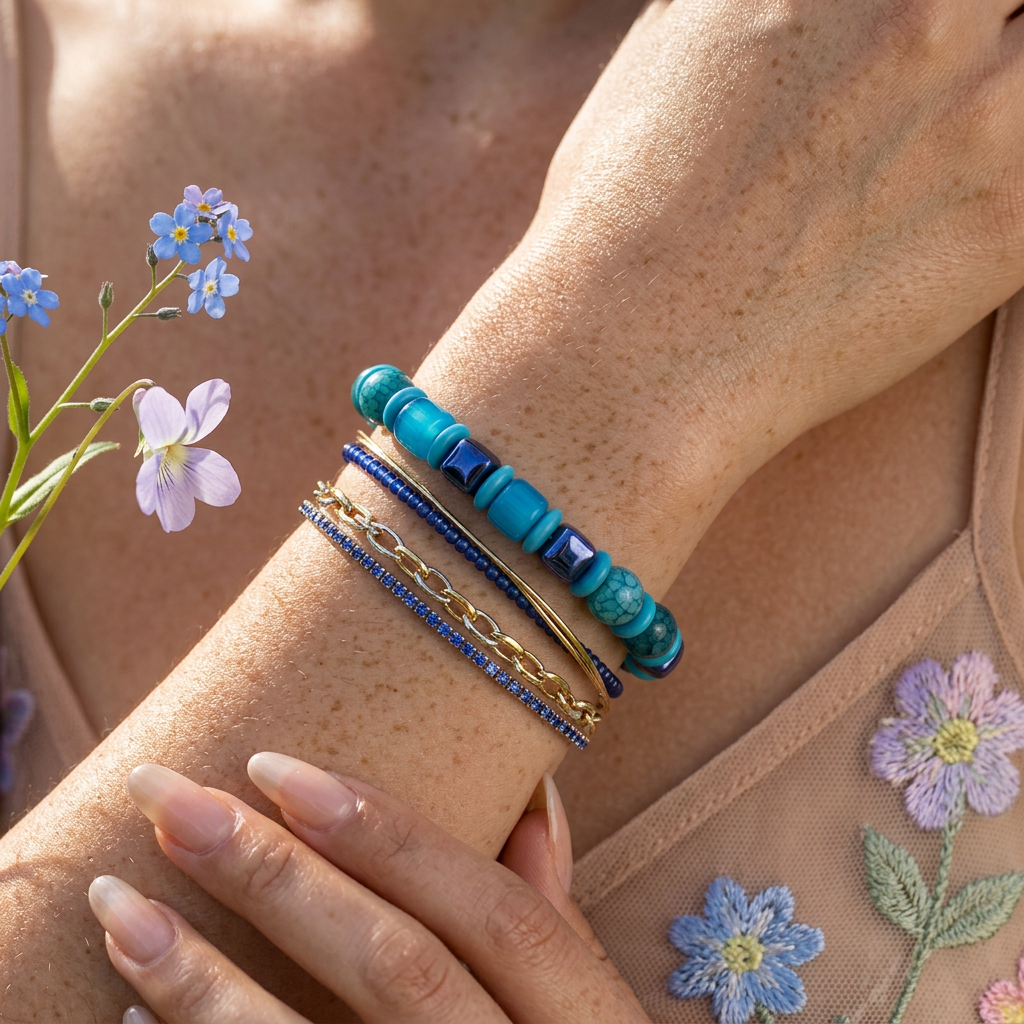 Naeva Turquoise Orb Strand Bracelet