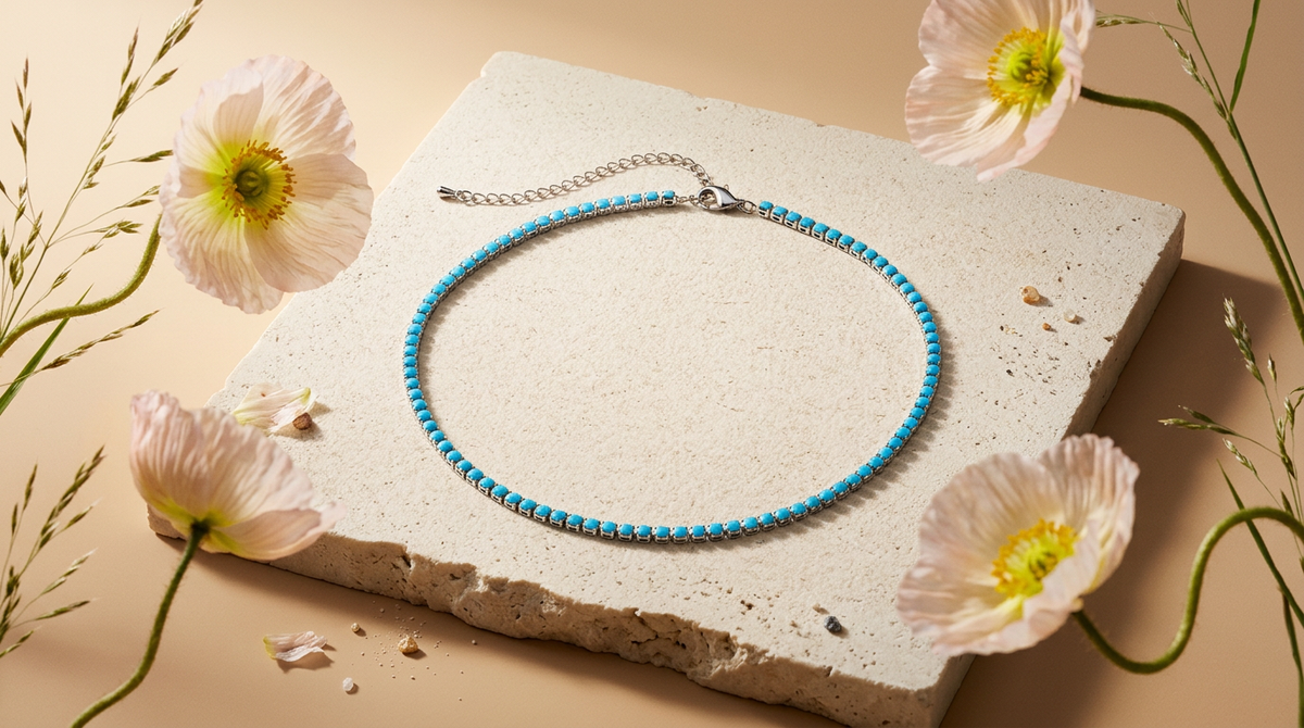 Viania Silver Orb Choker Necklace