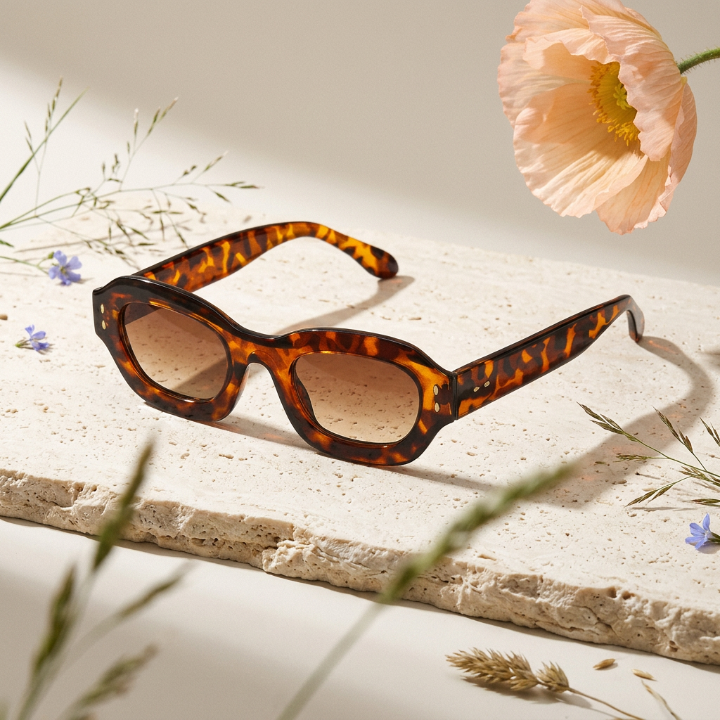 Zaelia Tortoise Cat Eye Sunglasses