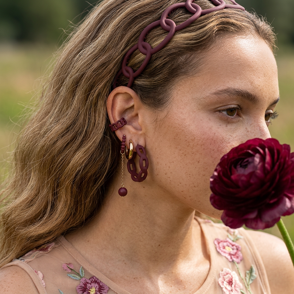 Gaelia Matte Link Headband hair
