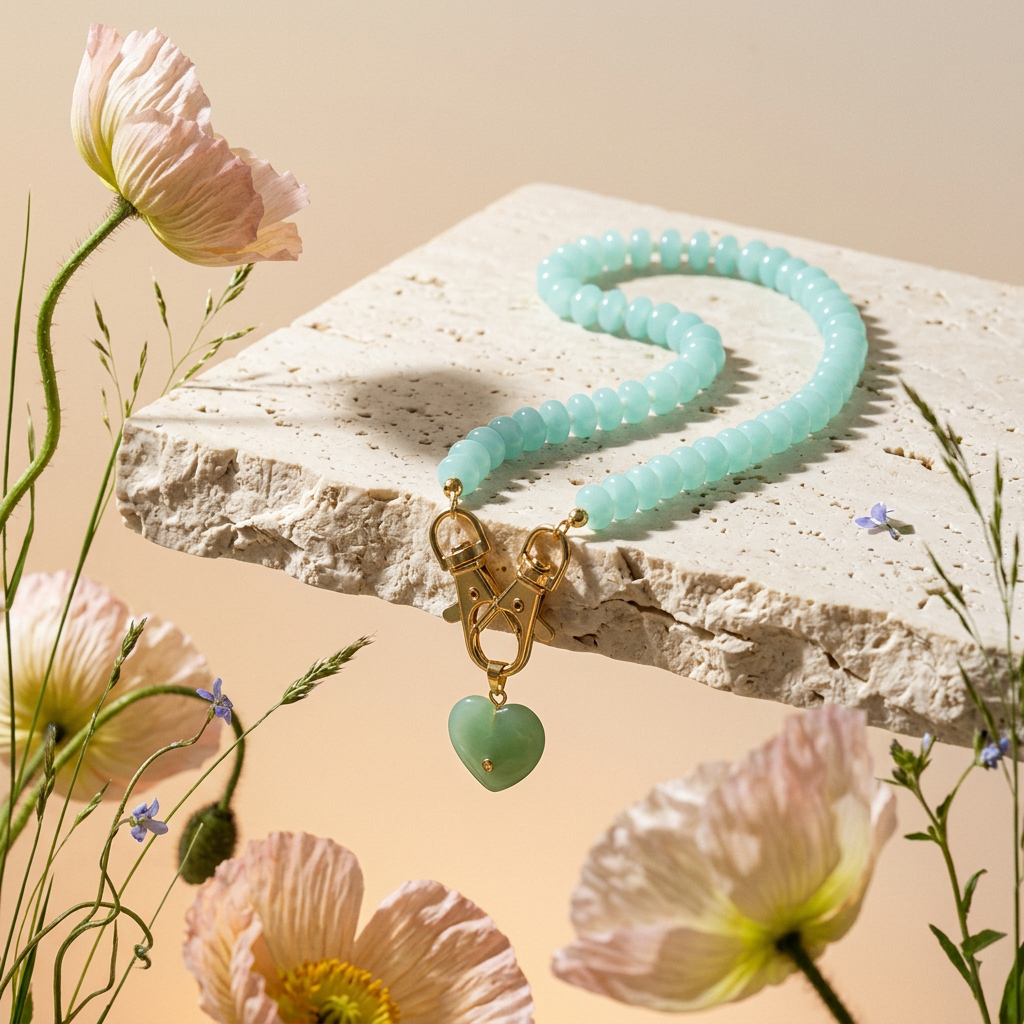 Vealia Golden Heart Pendant Necklace