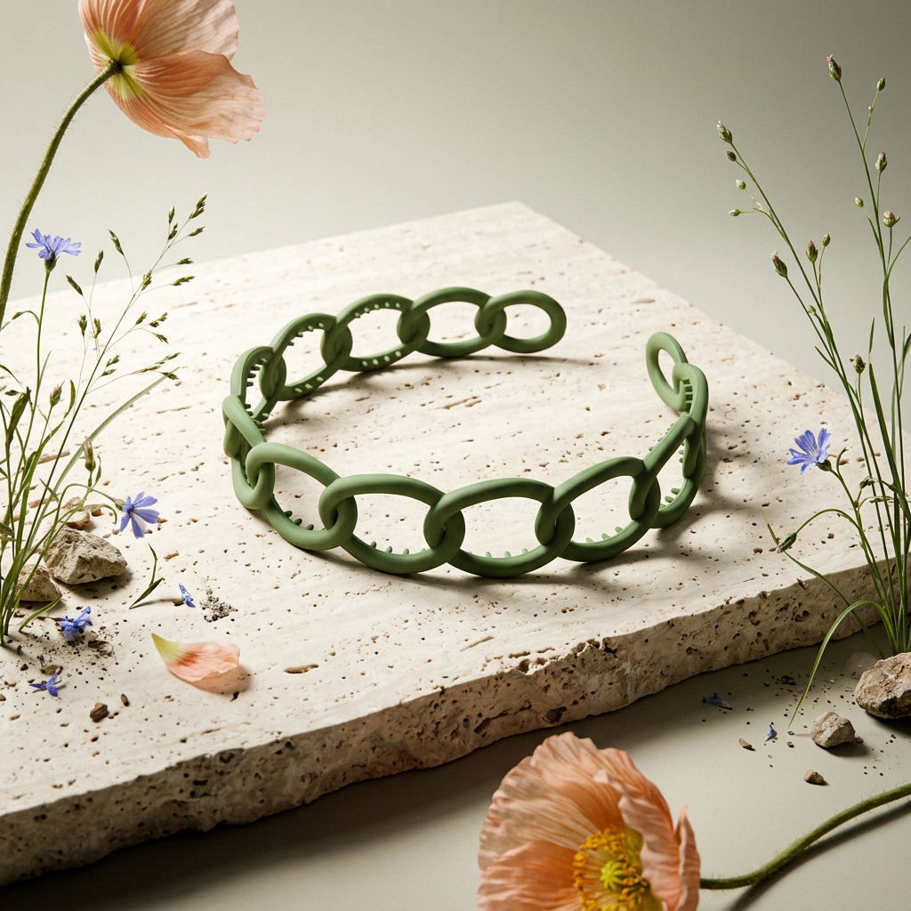 Vealia Matte Resin Link Chain Hair