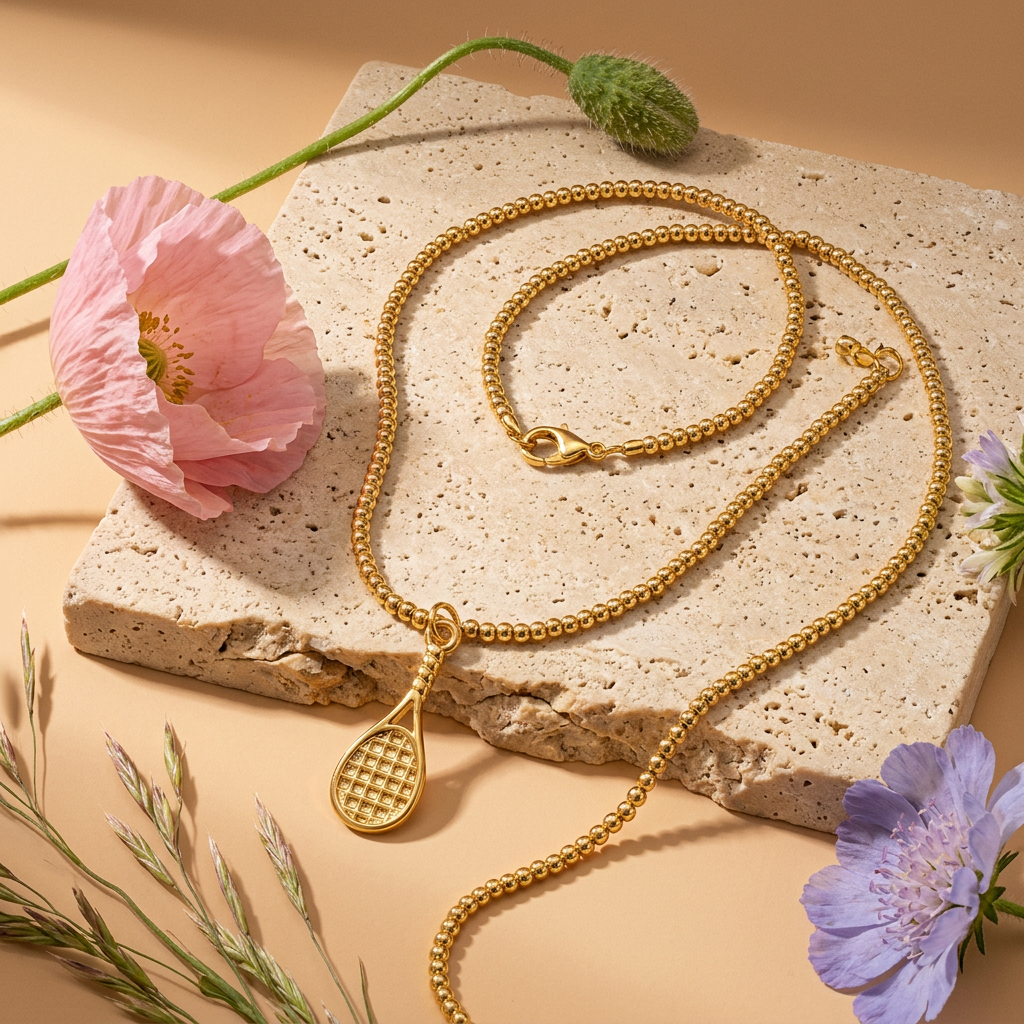 Leavia Golden Teardrop Pendant Necklace