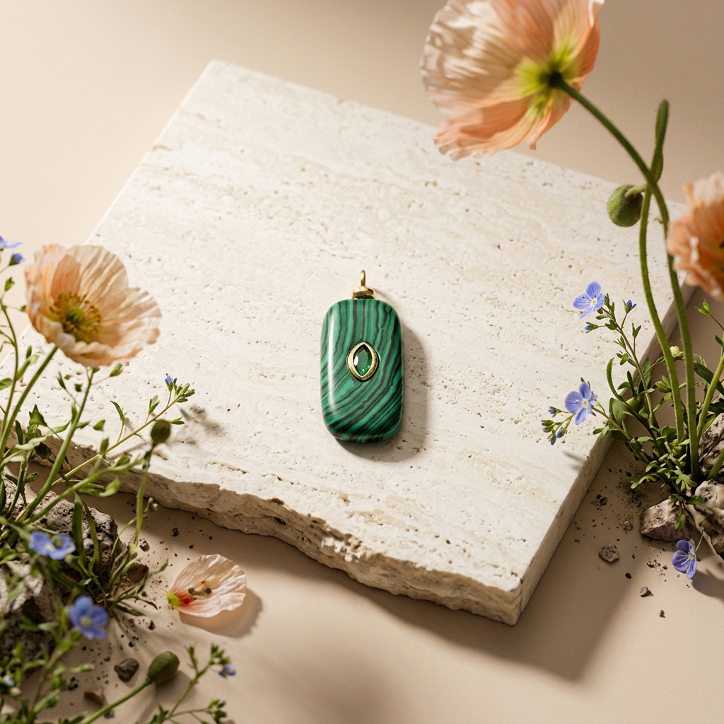 Raelia Golden Bar Pendant Charm