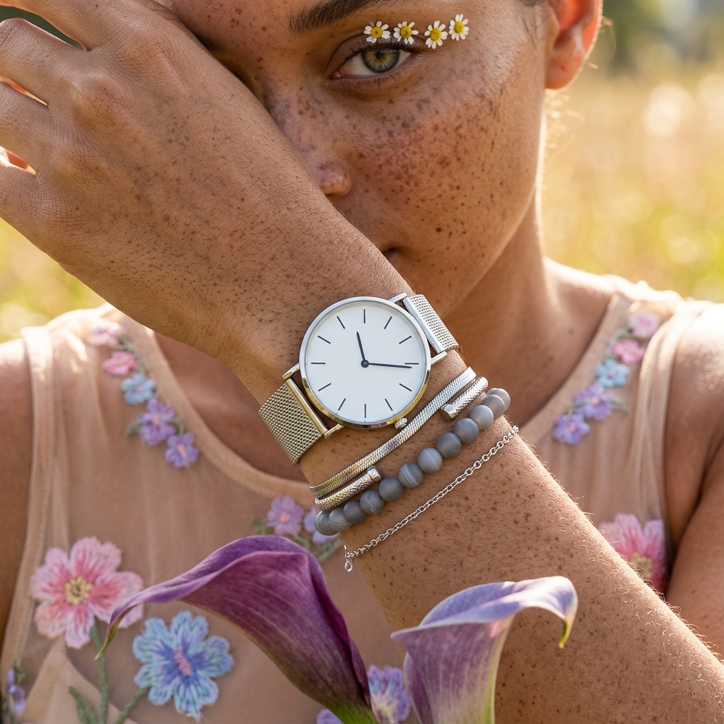 Thionia Silver Disc Classic watch