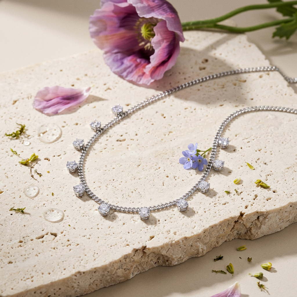Riolia Silver Orb Chain Necklace