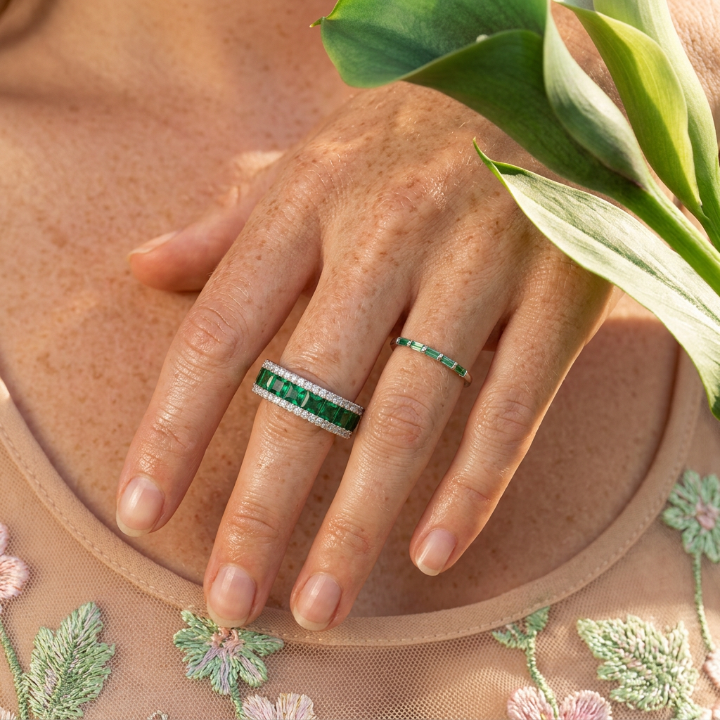 Liorea Silver Halo Band Ring