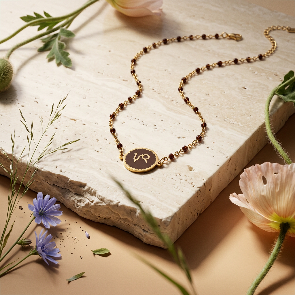 Zeonia Golden Disc Pendant Necklace