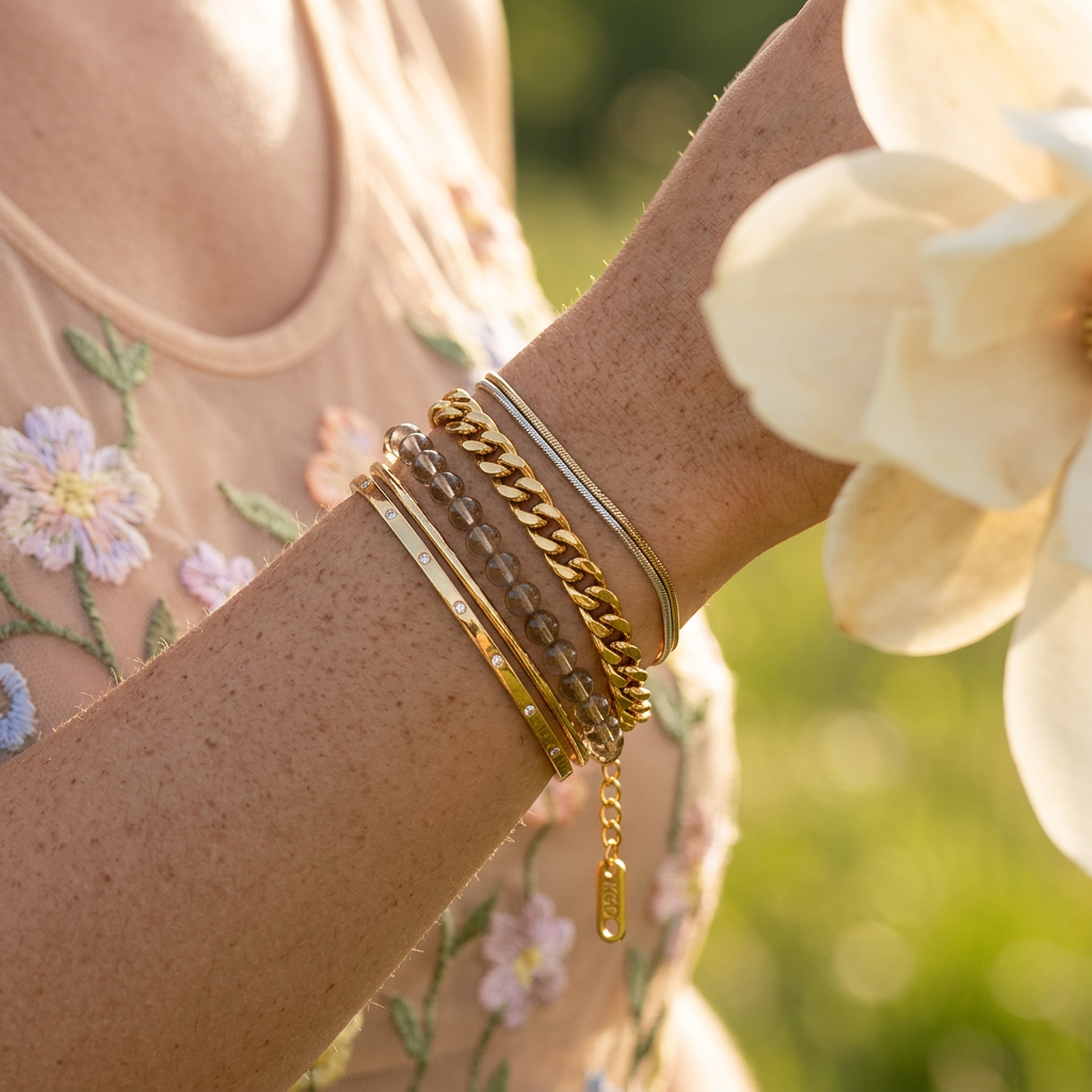 Zealia Golden Chain Link Bracelet
