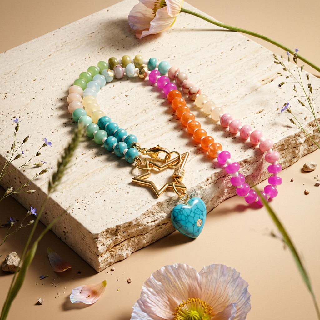 Ziavia Golden Heart Pendant Necklace