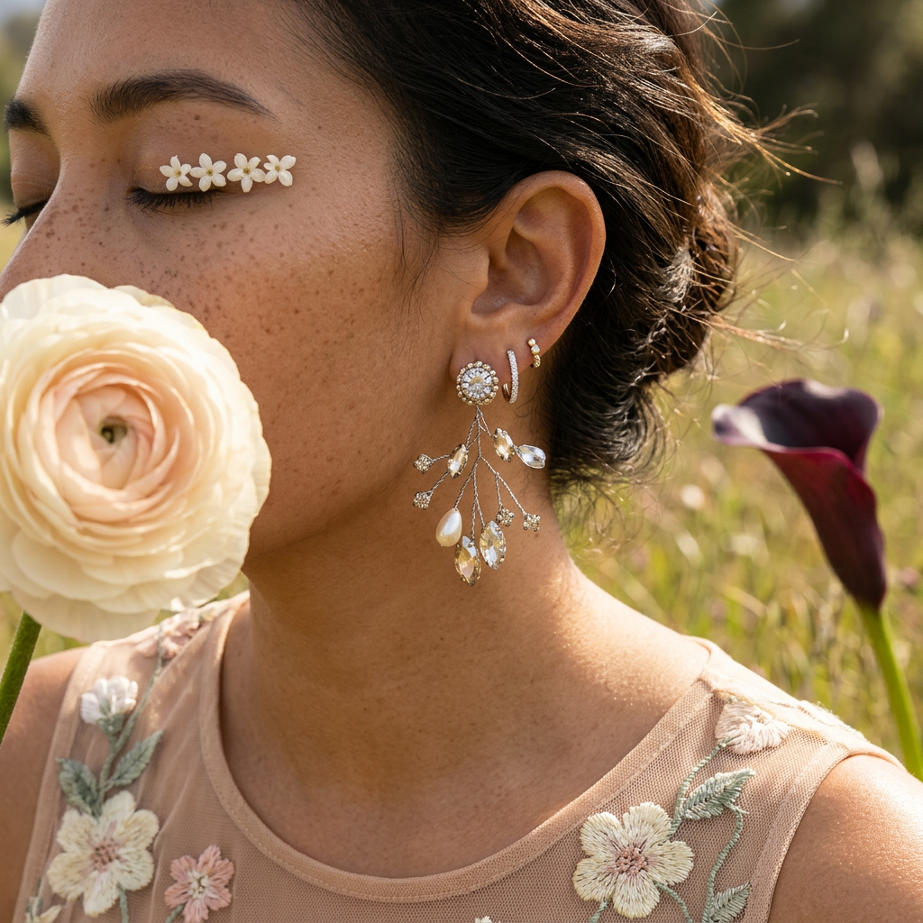 Naevia Mixed-Metal Pearl Drop Earrings
