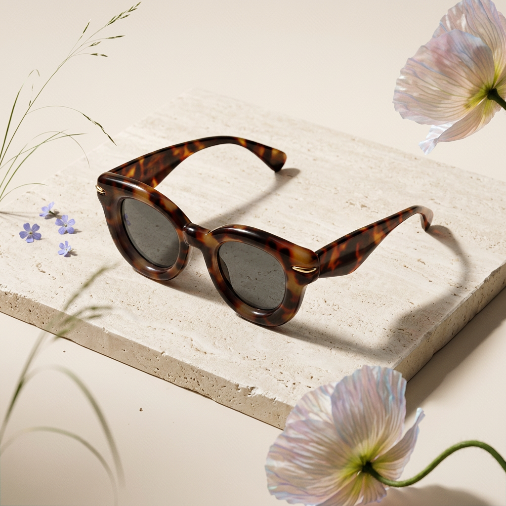 Haelia Cat-Eye Oversized Sunglasses