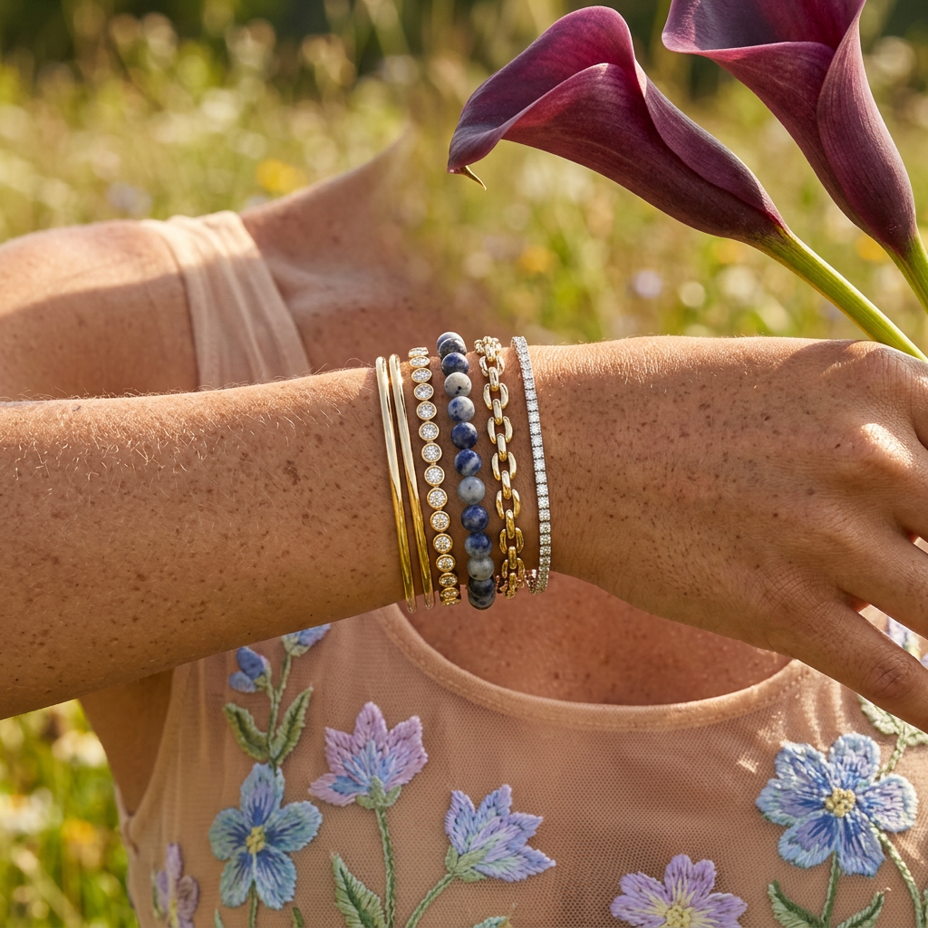 Seavia Sodalite Orb Strand Bracelet