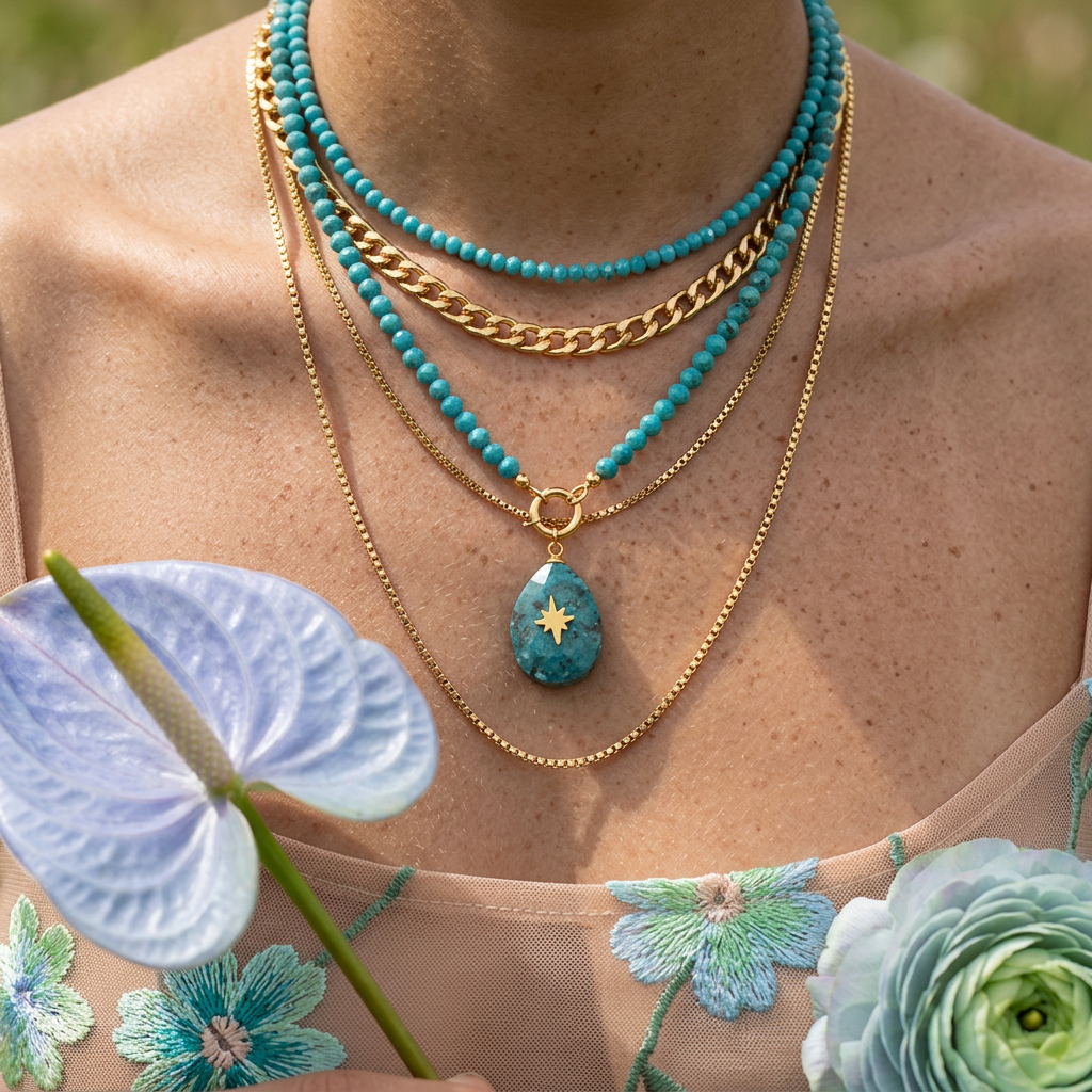 Raelia Golden Drop Pendant charm