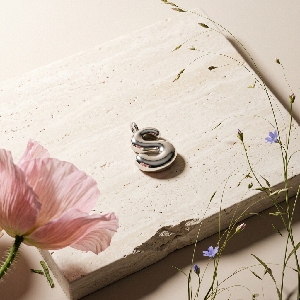 Lioria Silver S-Form Pendant Charm