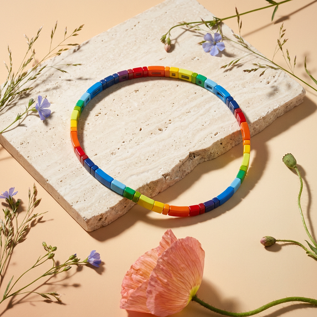Violia Acrylic Bar Choker Necklace