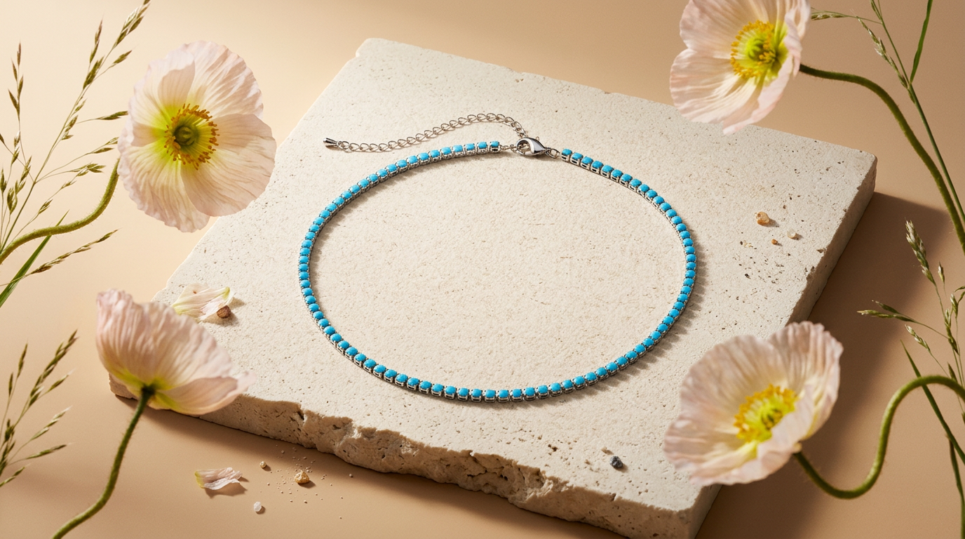 Viania Silver Orb Choker Necklace