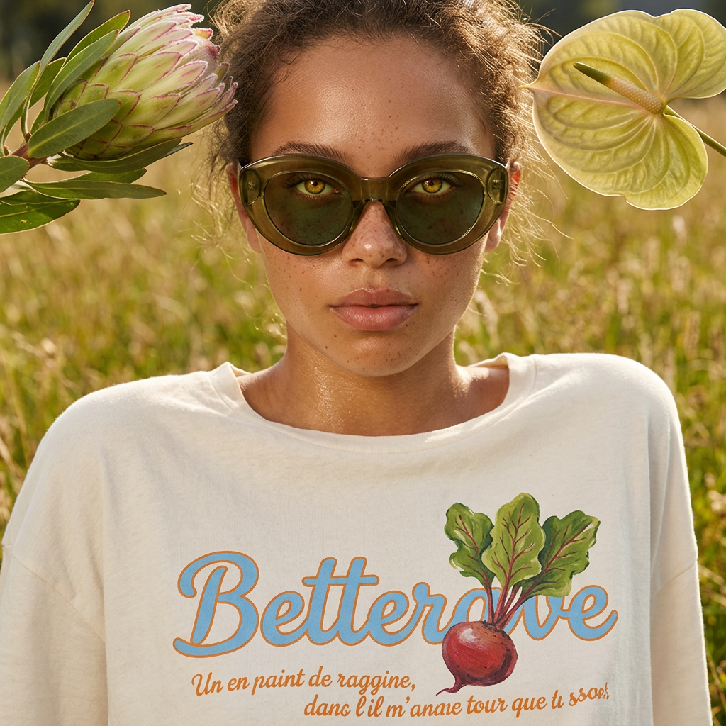 Violia Olive Oval Acetate Sunglasses
