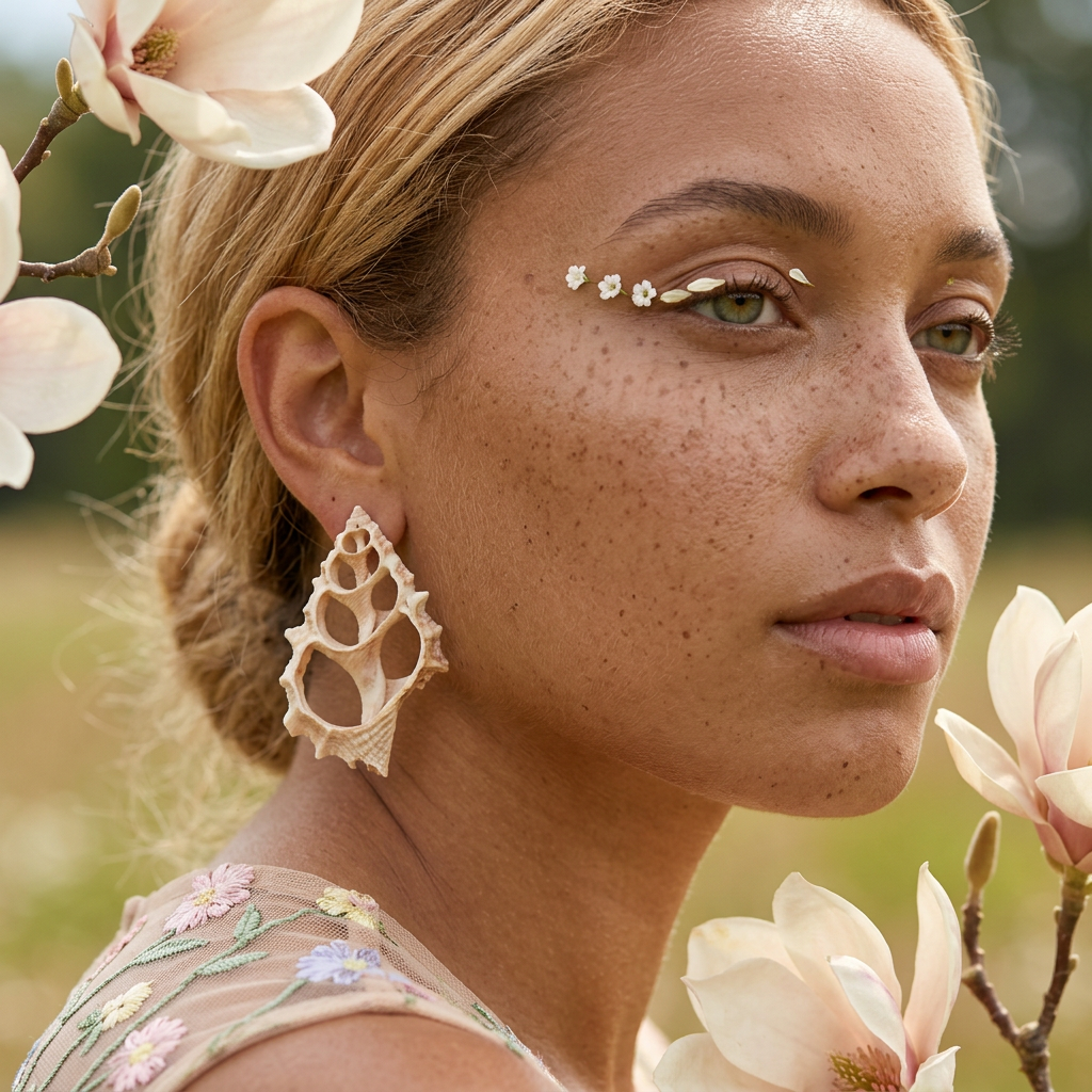 Maevia Shell Drop Earrings