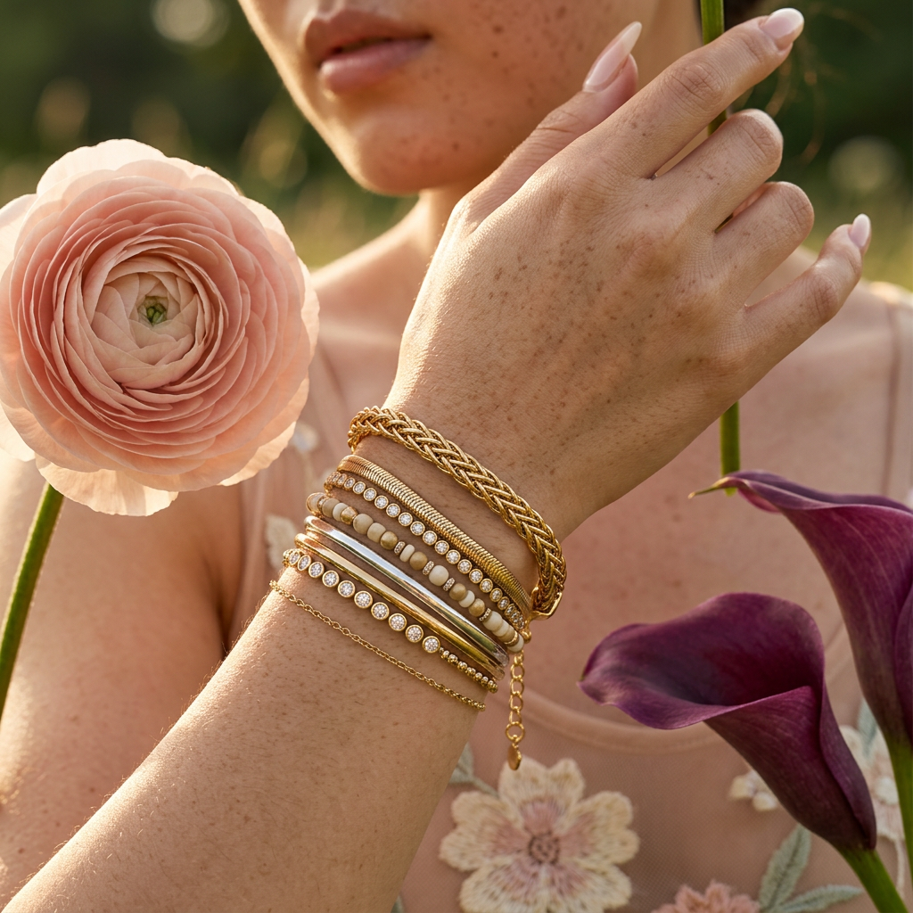 Gialia Golden Rope Chain Bracelet