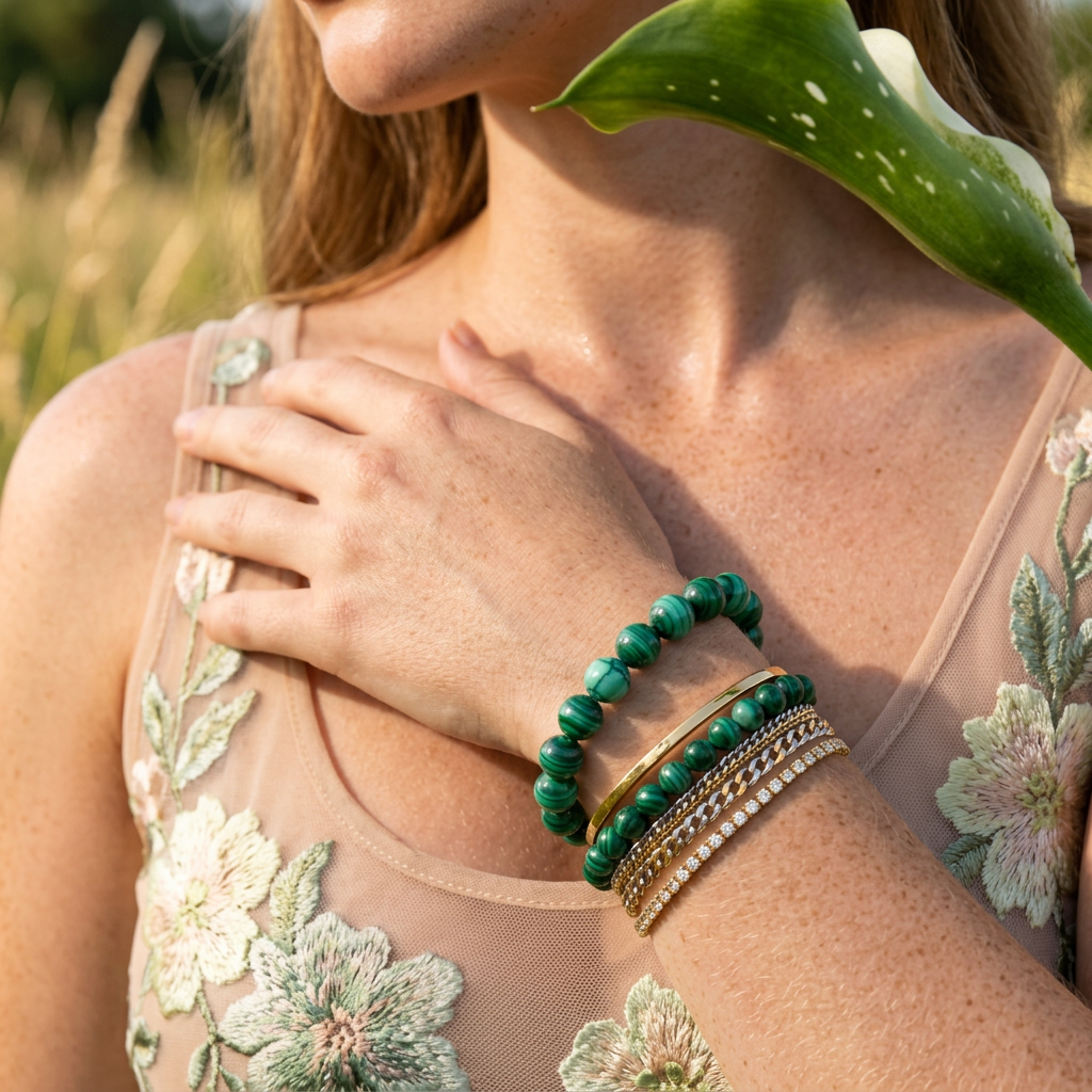 Rhaelia Orb Bead Strand Bracelet