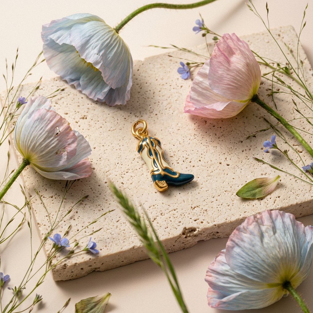 Zeolia Golden Boot Charm Charm
