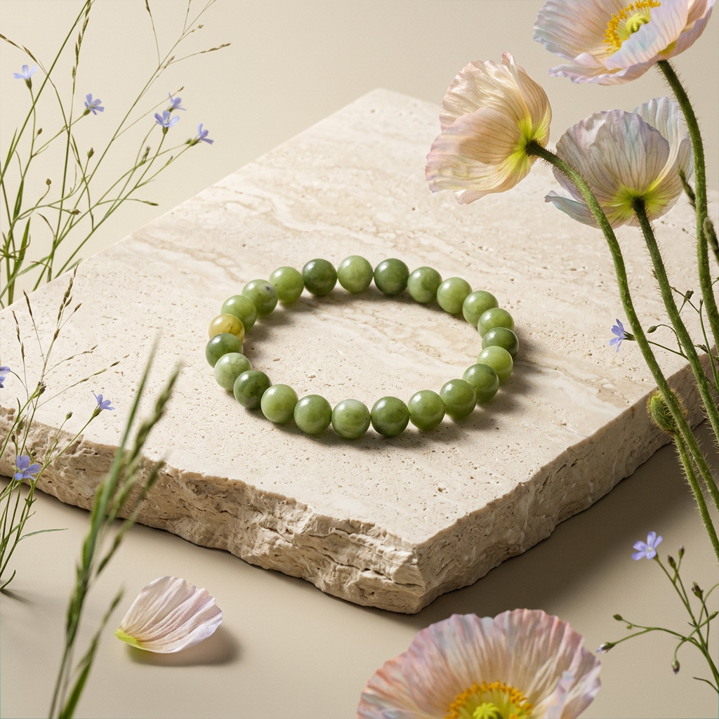 Maelia Jade Orb Bead Bracelet