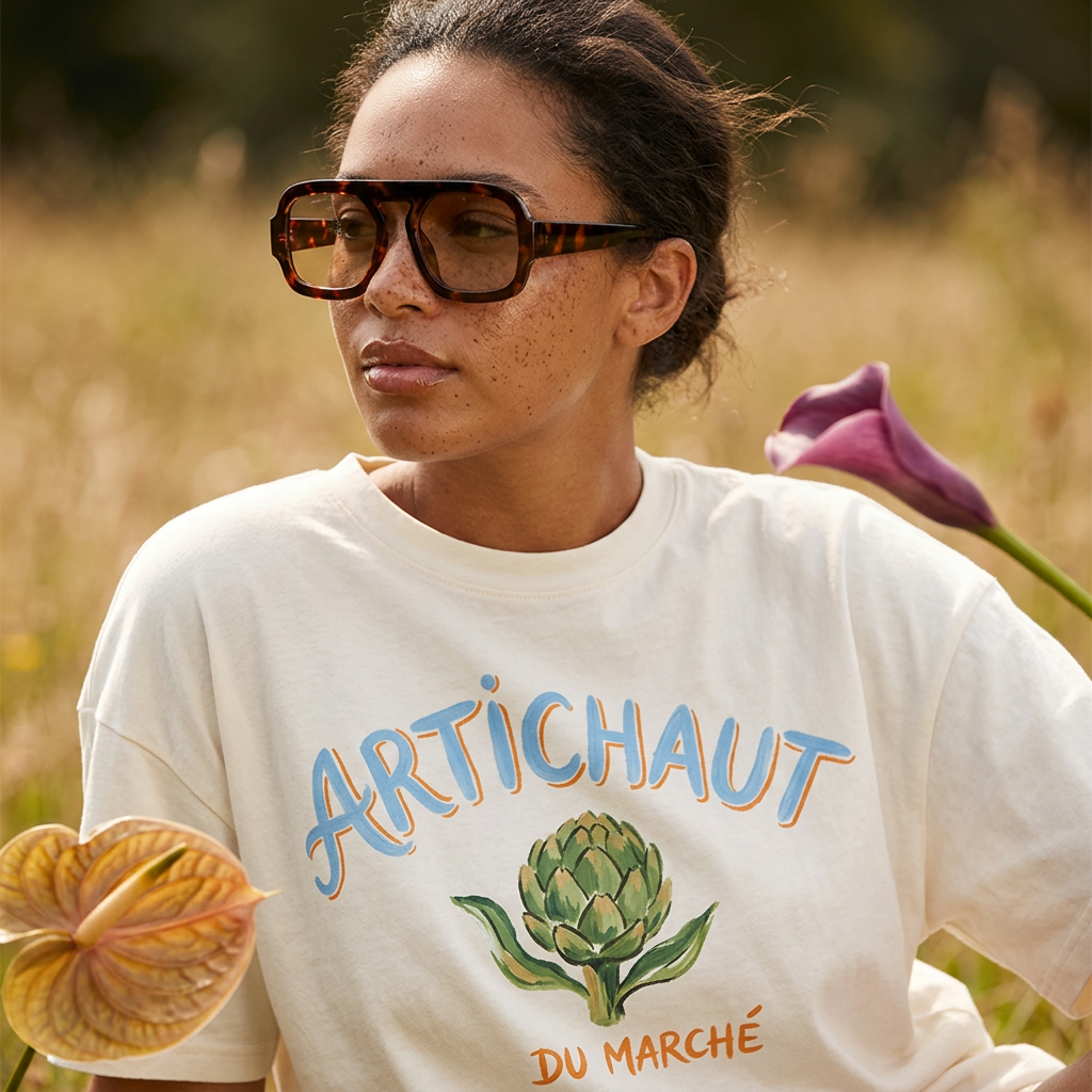 Veania Tortoise Square Frame Sunglasses