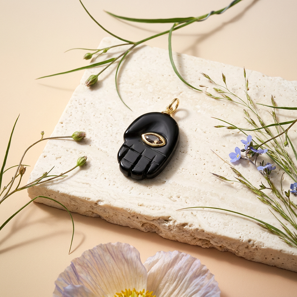 Veania Golden Eye Pendant Charm