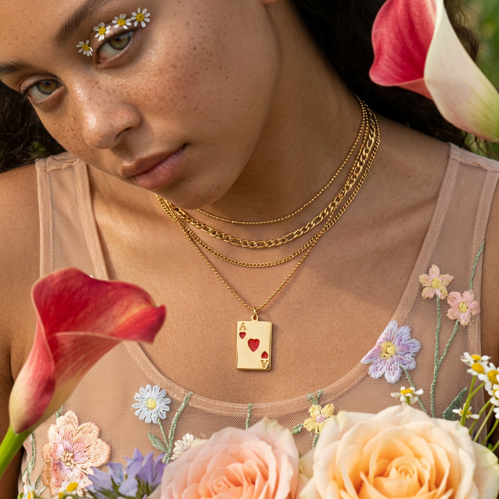 Laenia Golden "A" Letter Tag Charm