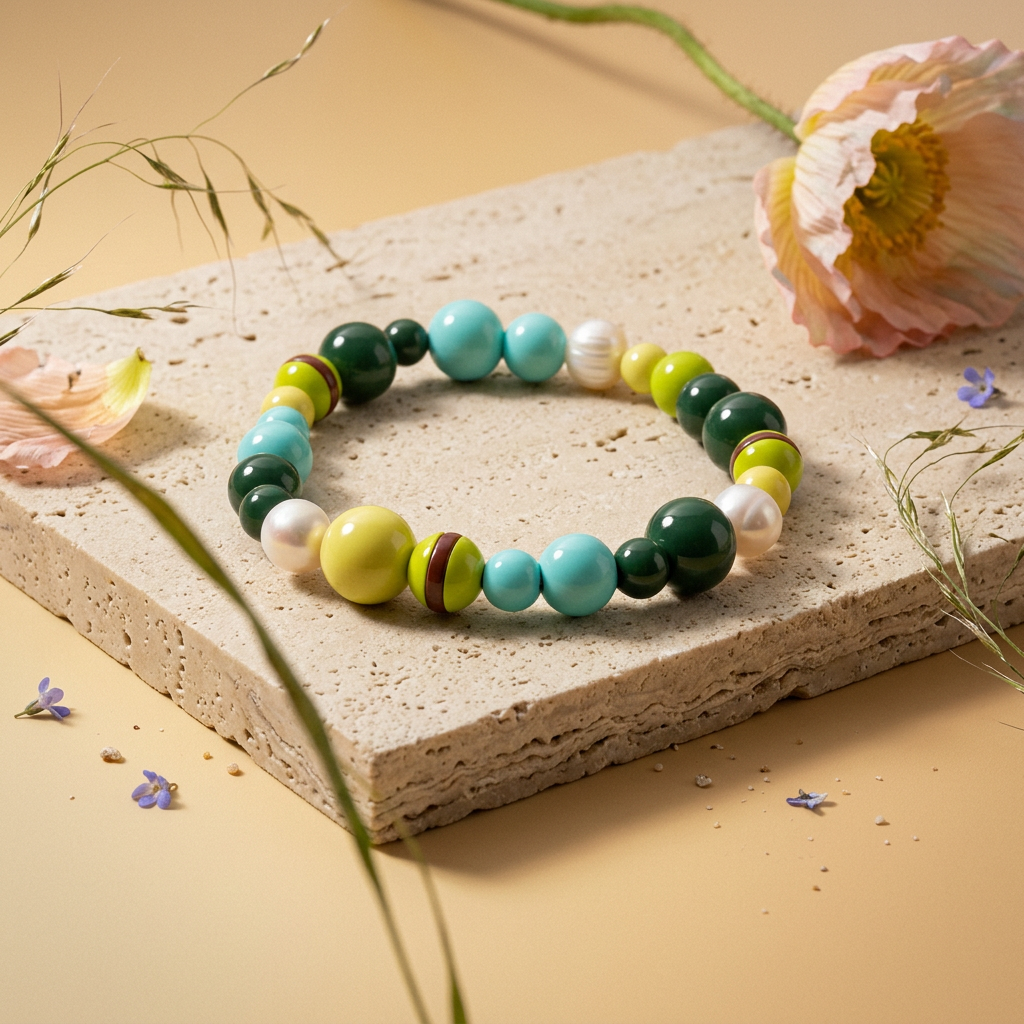 Laenia Orb Bead Strand Bracelet