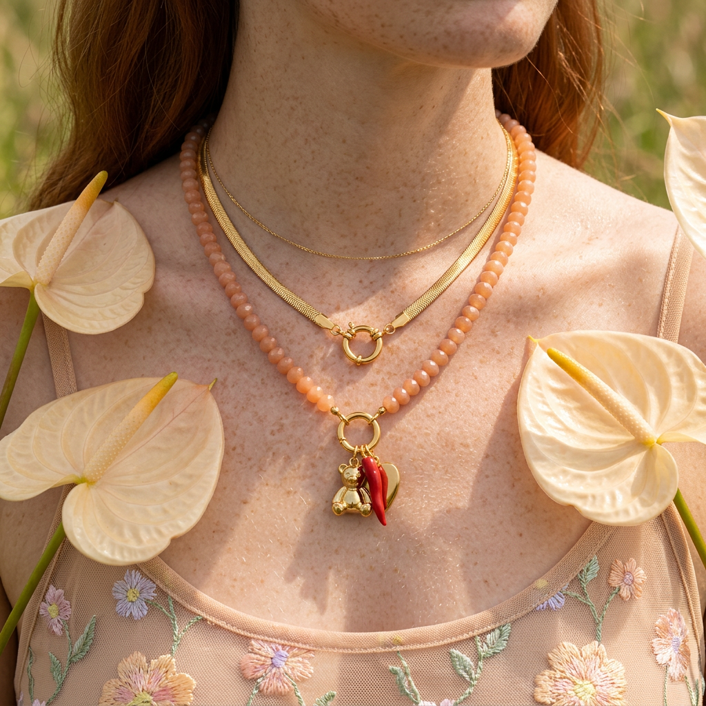 Sionia Golden Chain Collar Necklace