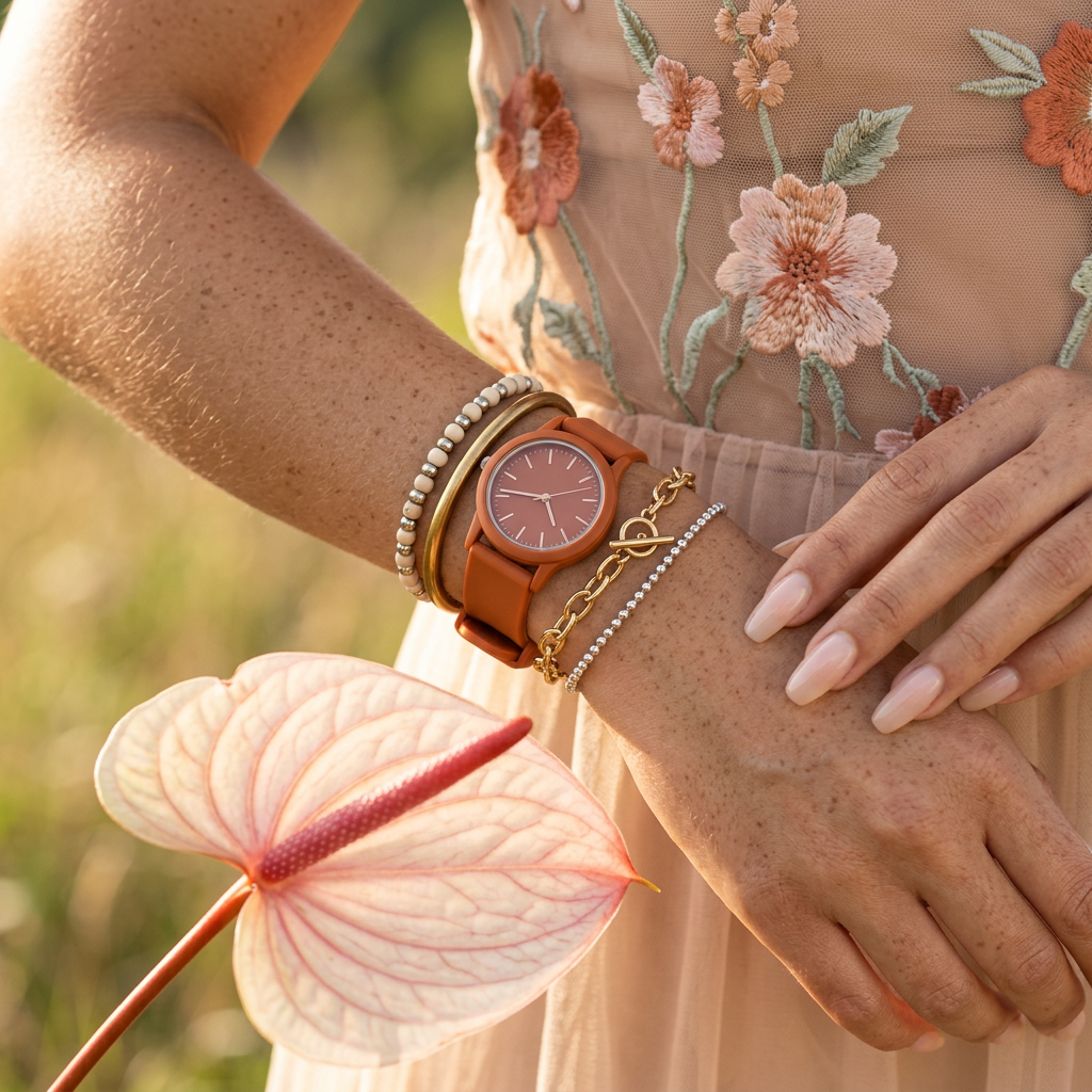 Sealia Silicone Band Strap watch