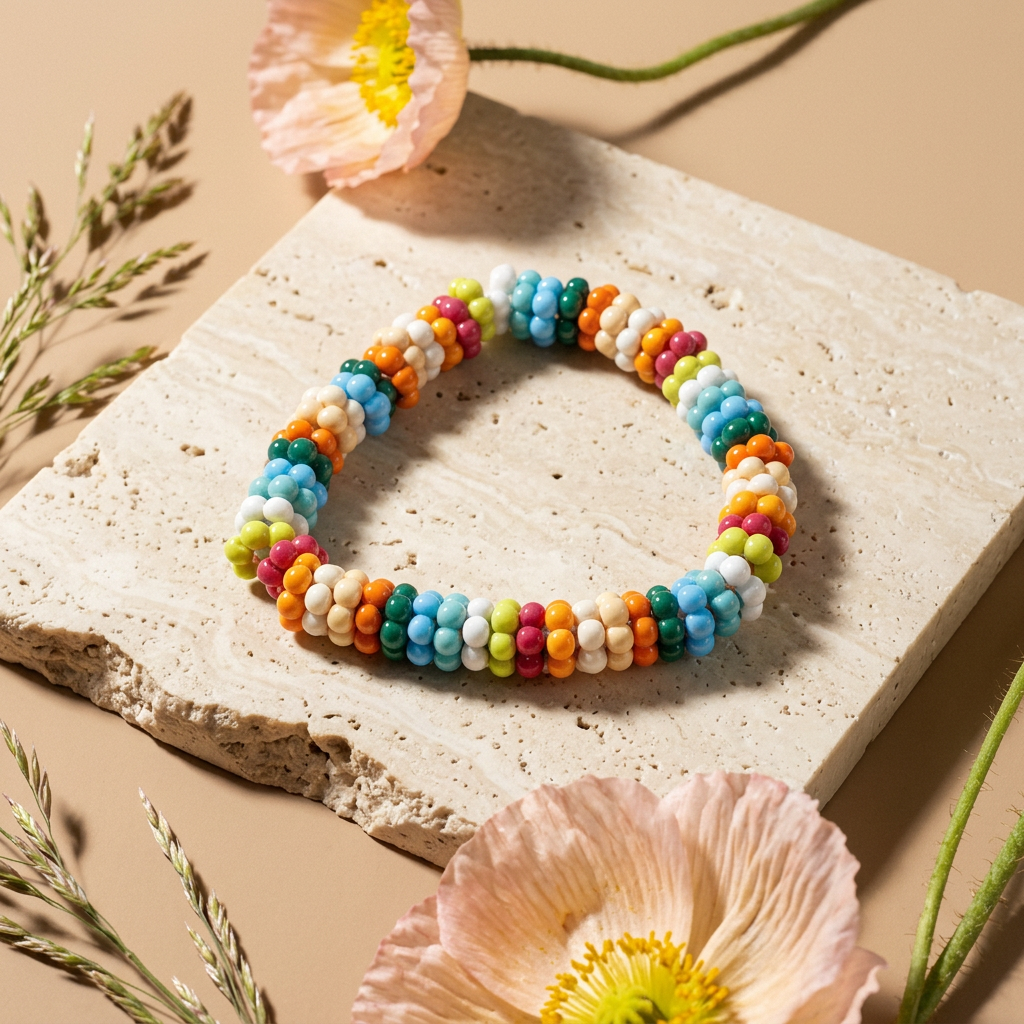 Zeamia Acrylic Cluster Strand Necklace