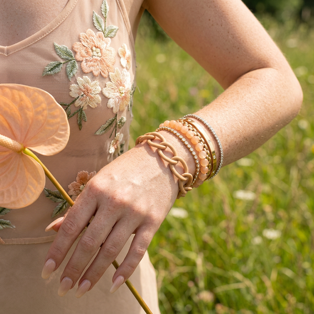 Faelia Acrylic Oval Link Bracelet
