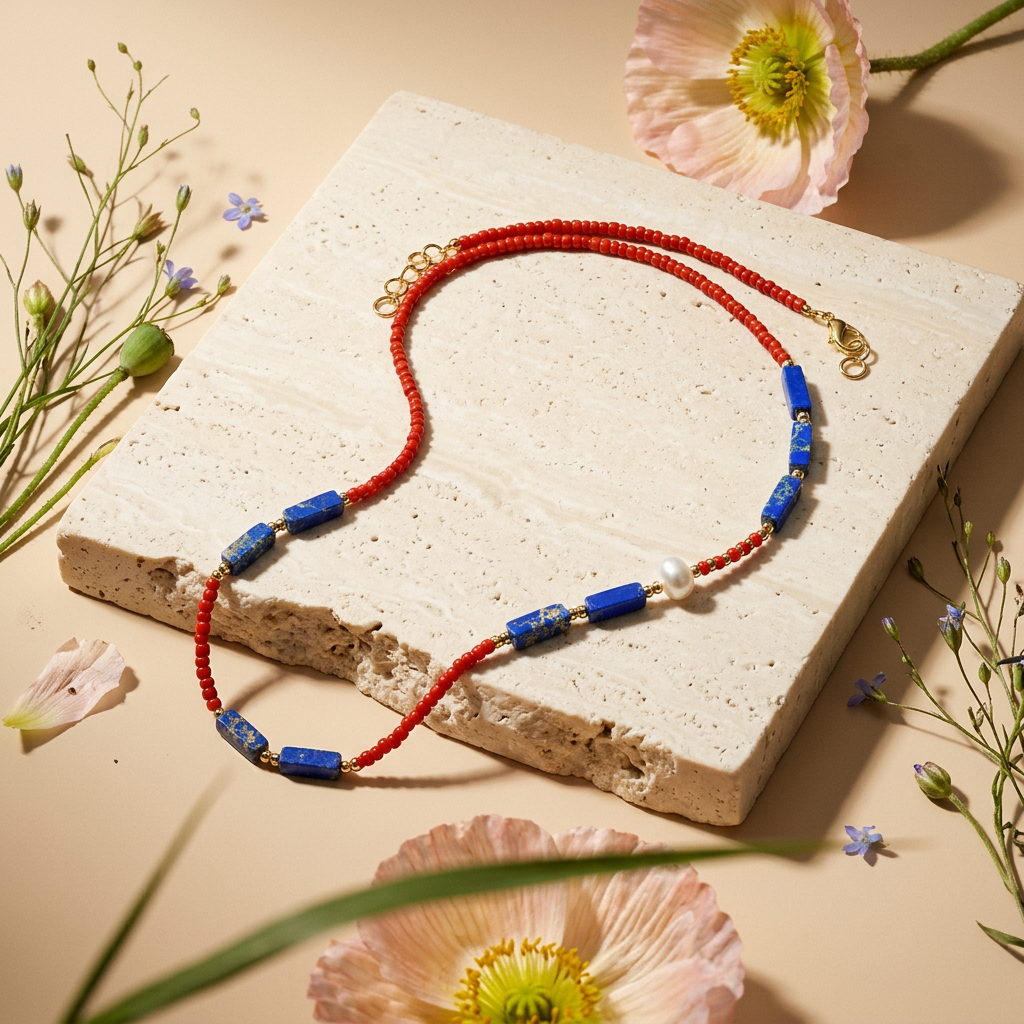 Liolia Golden Bar Chain Necklace