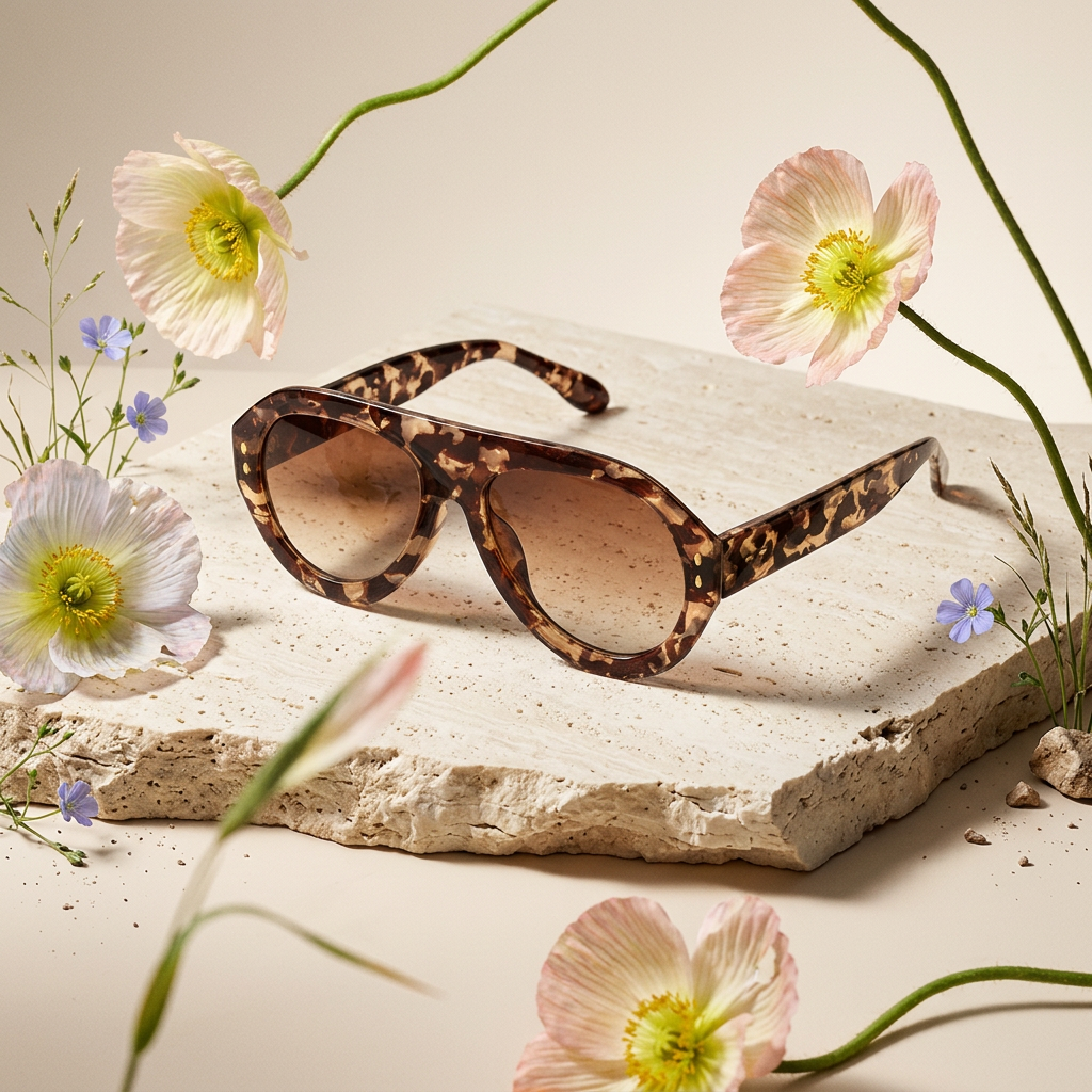 Liomia Acetate Cat-Eye Shades Sunglasses