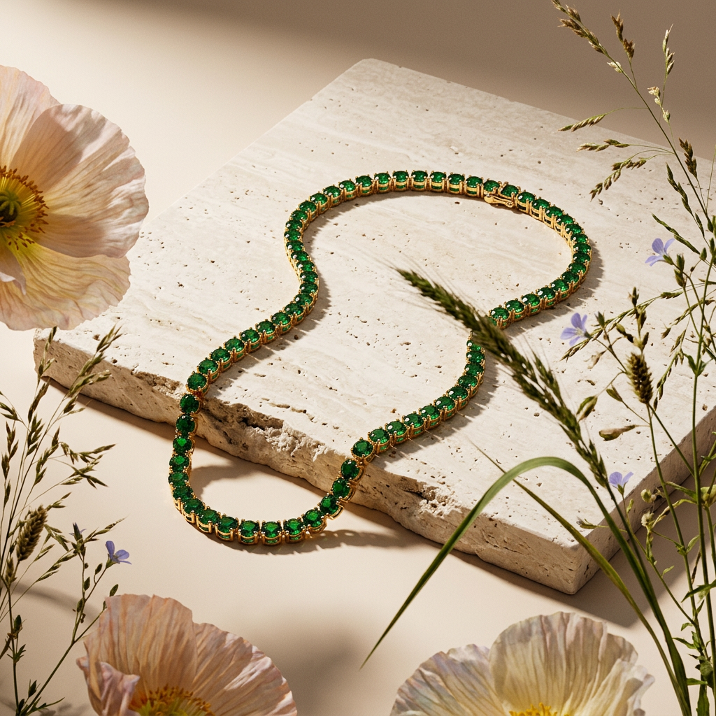 Laenia Golden Orb Delicate Bead Strand Necklace