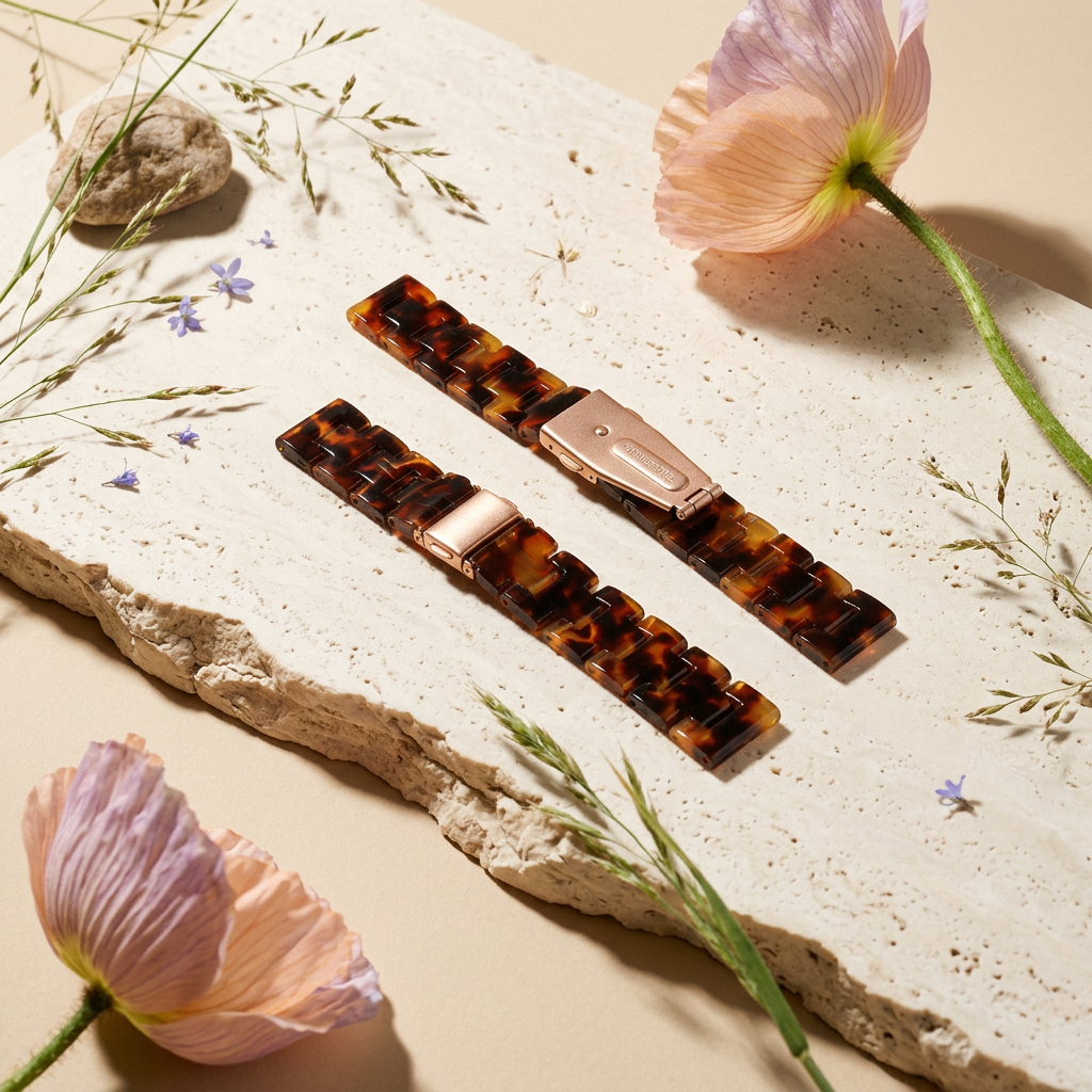 Kaelia Rose Gold Link Bracelet bands.