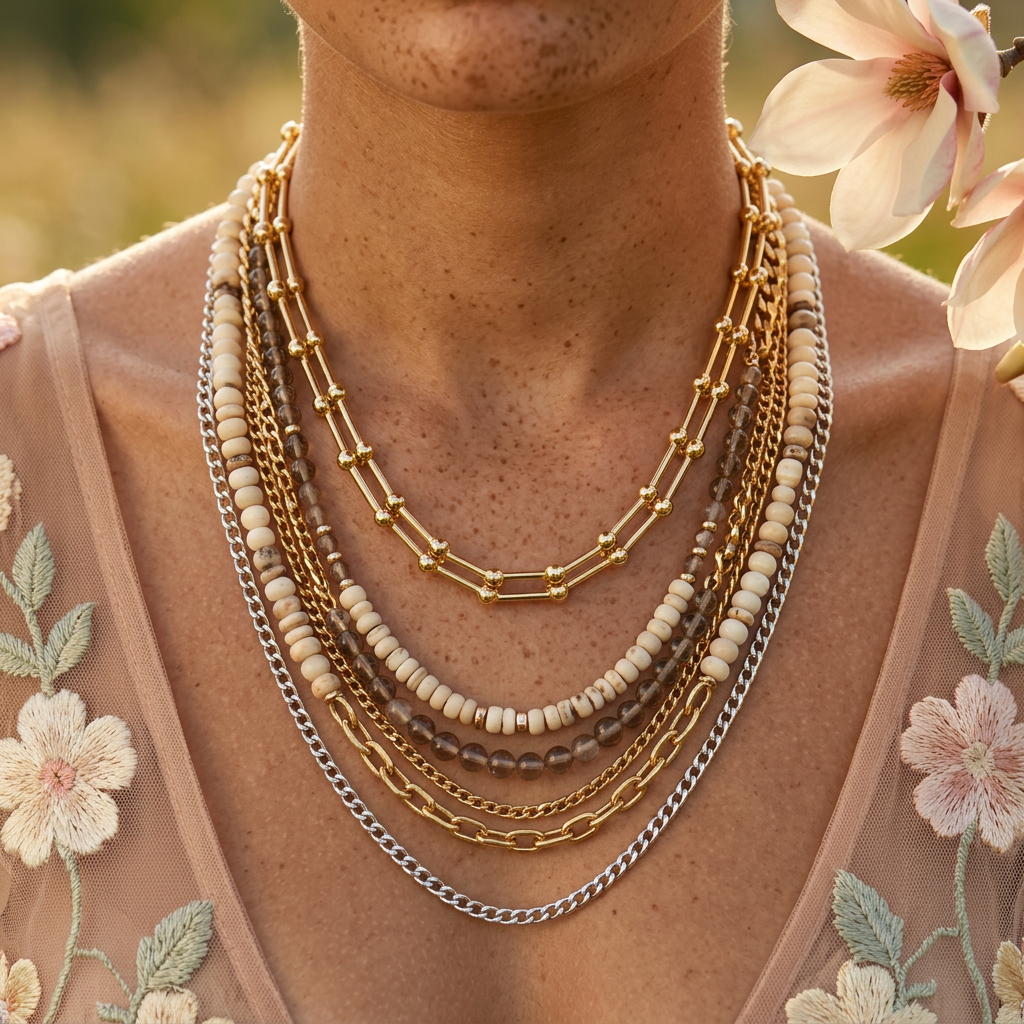 Vaelia Golden Chain Necklace