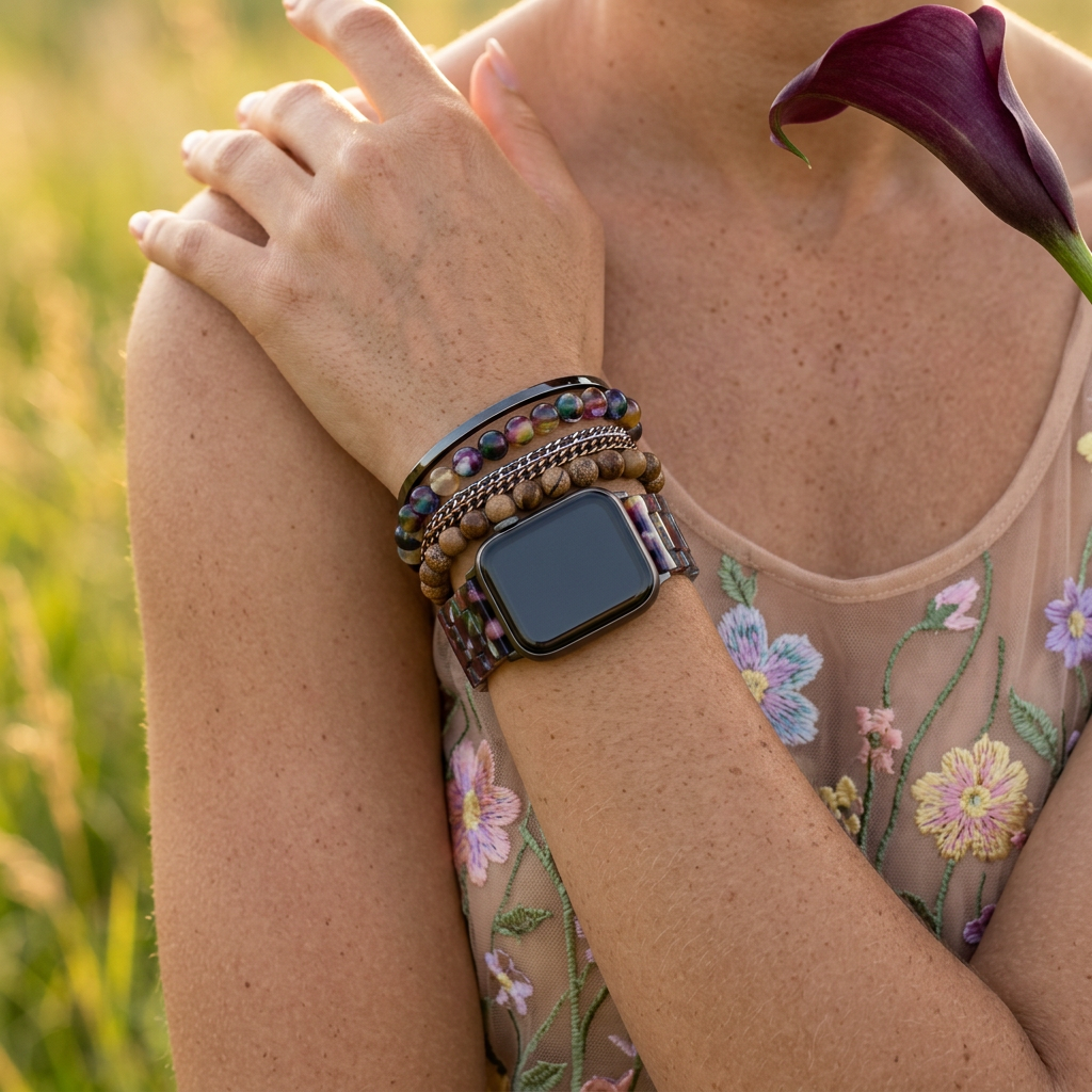 Laelia Silver Link Band Watch
