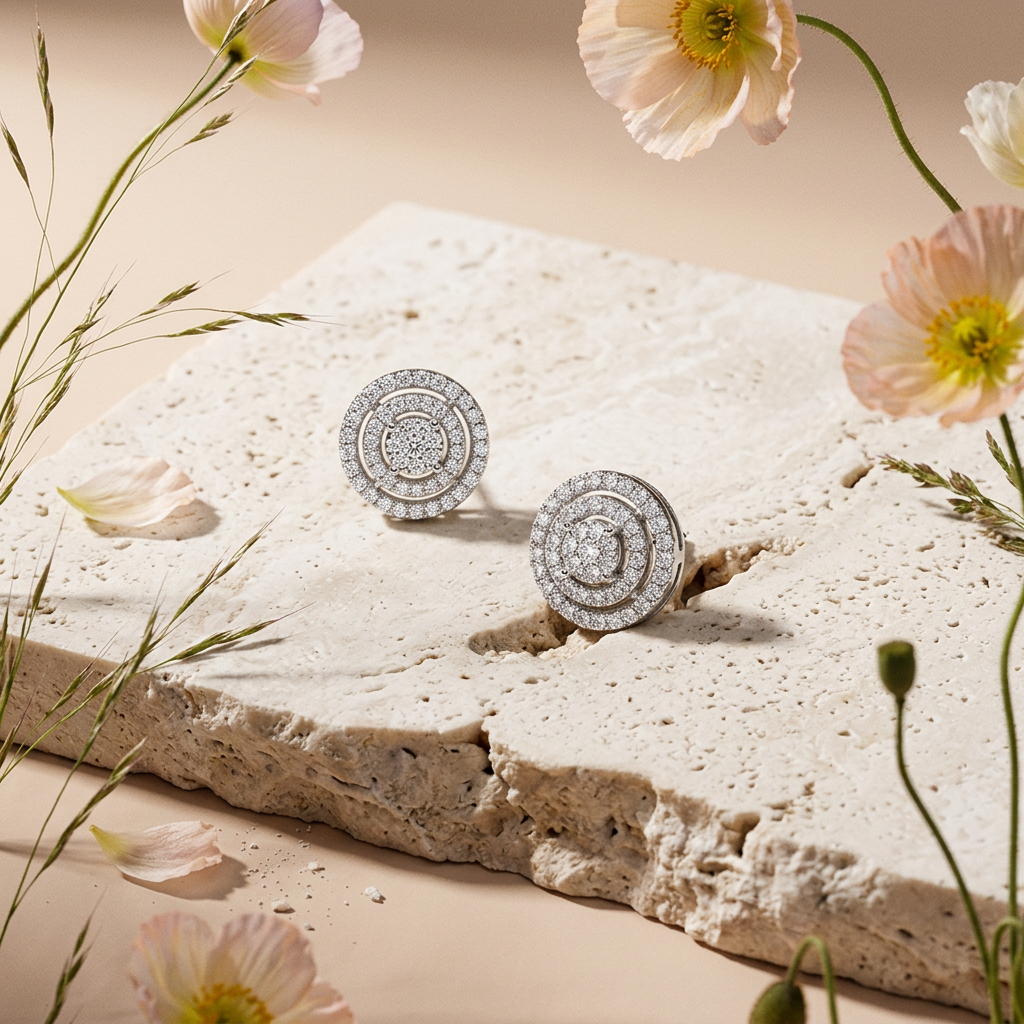 Seara Silver Orb Stud Earrings