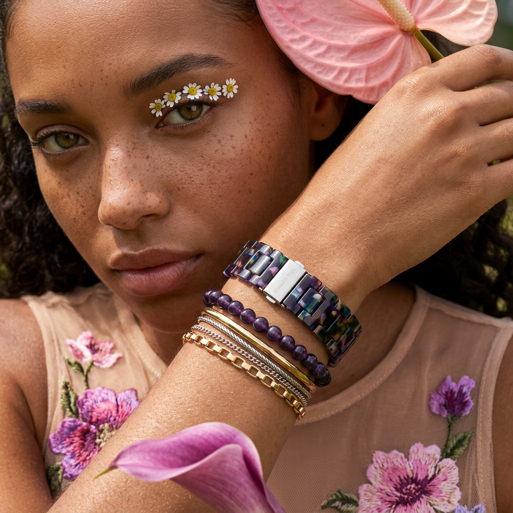 Gaelia Silver Link Bracelet bands