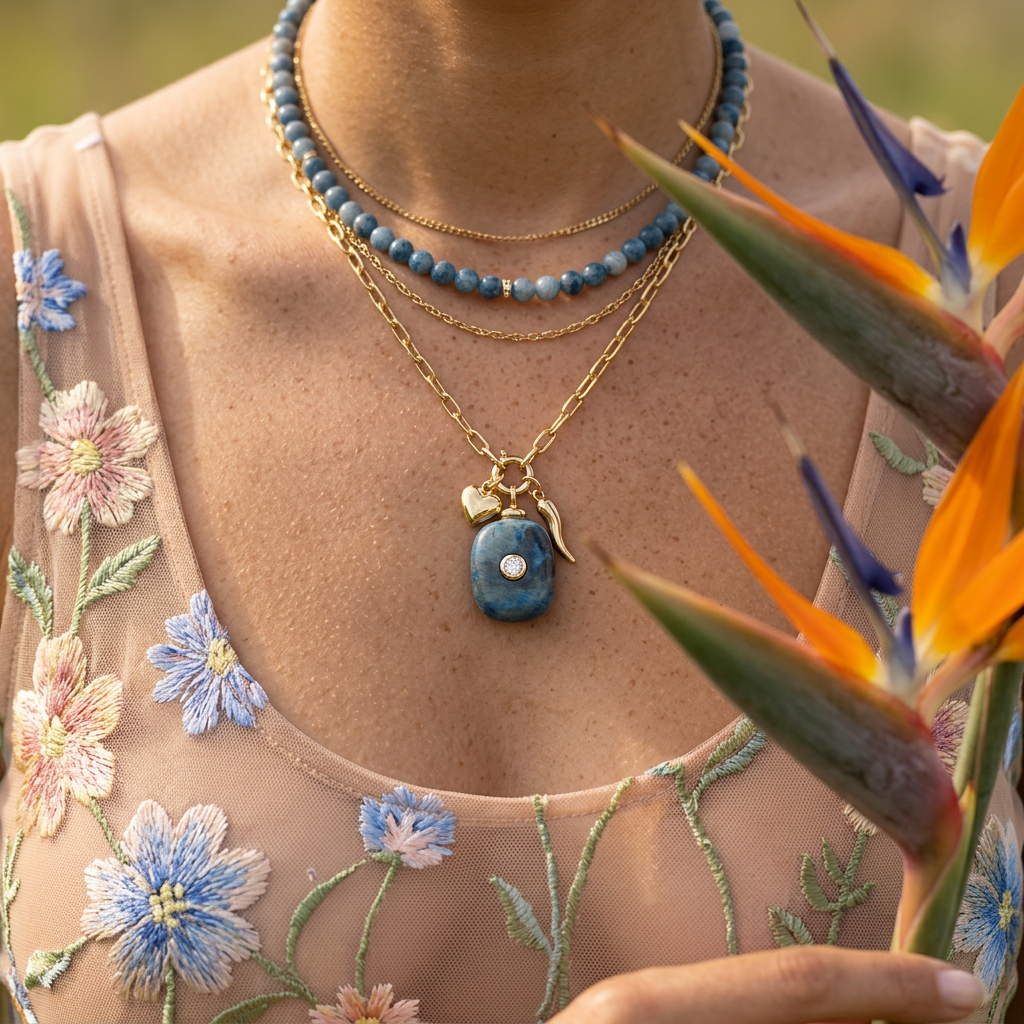 Riolia Golden Oval Pendant charm