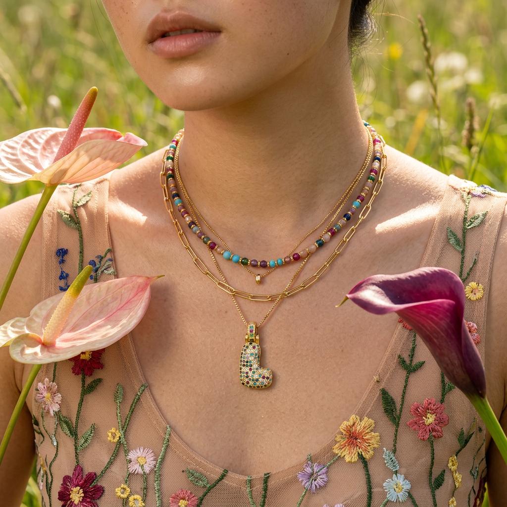 Veolia Golden Heart Pendant Necklace