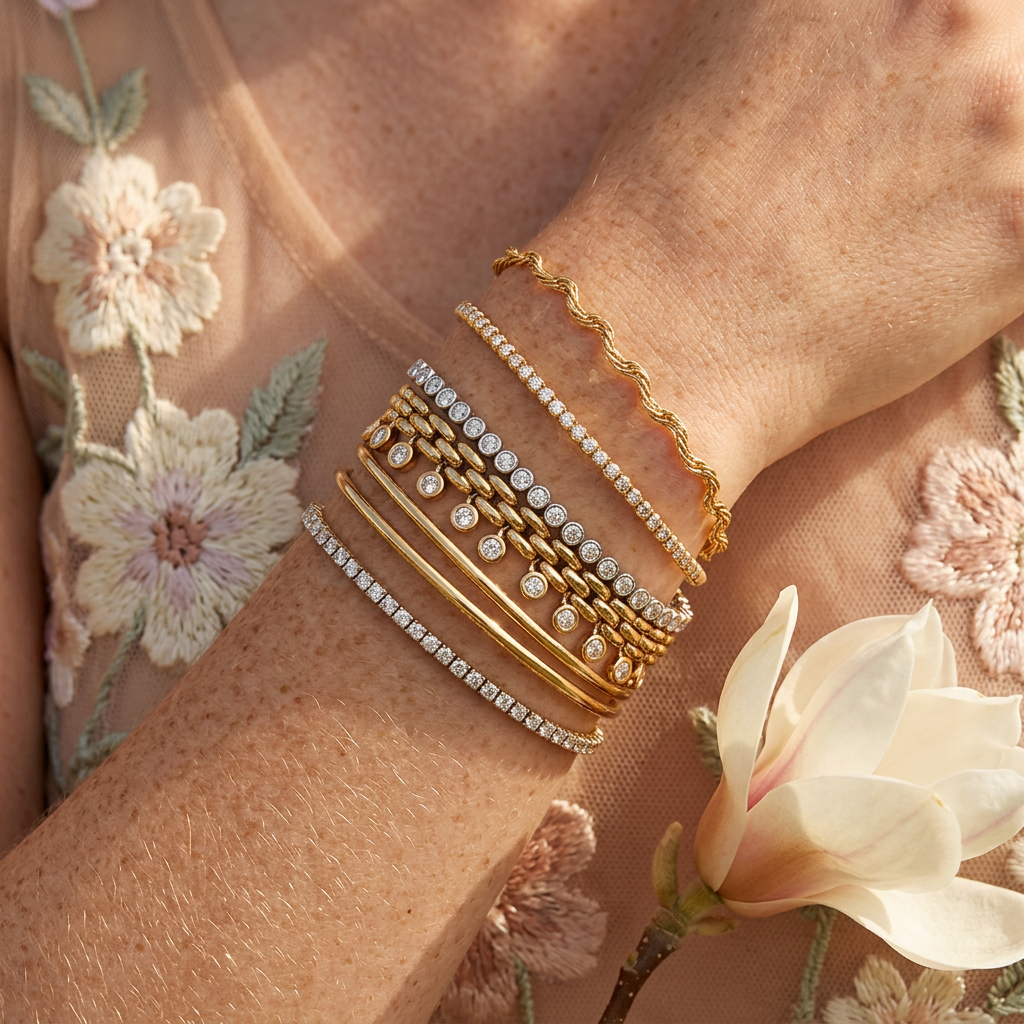 Siolia Yellow Gold Chain Chain Bracelet