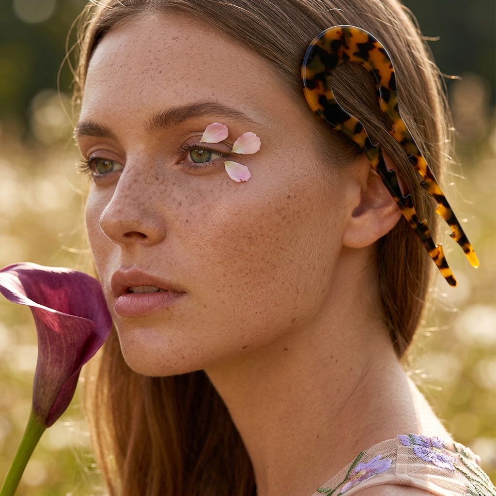 Zionia Tortoise Prong Fork Hair Accessory