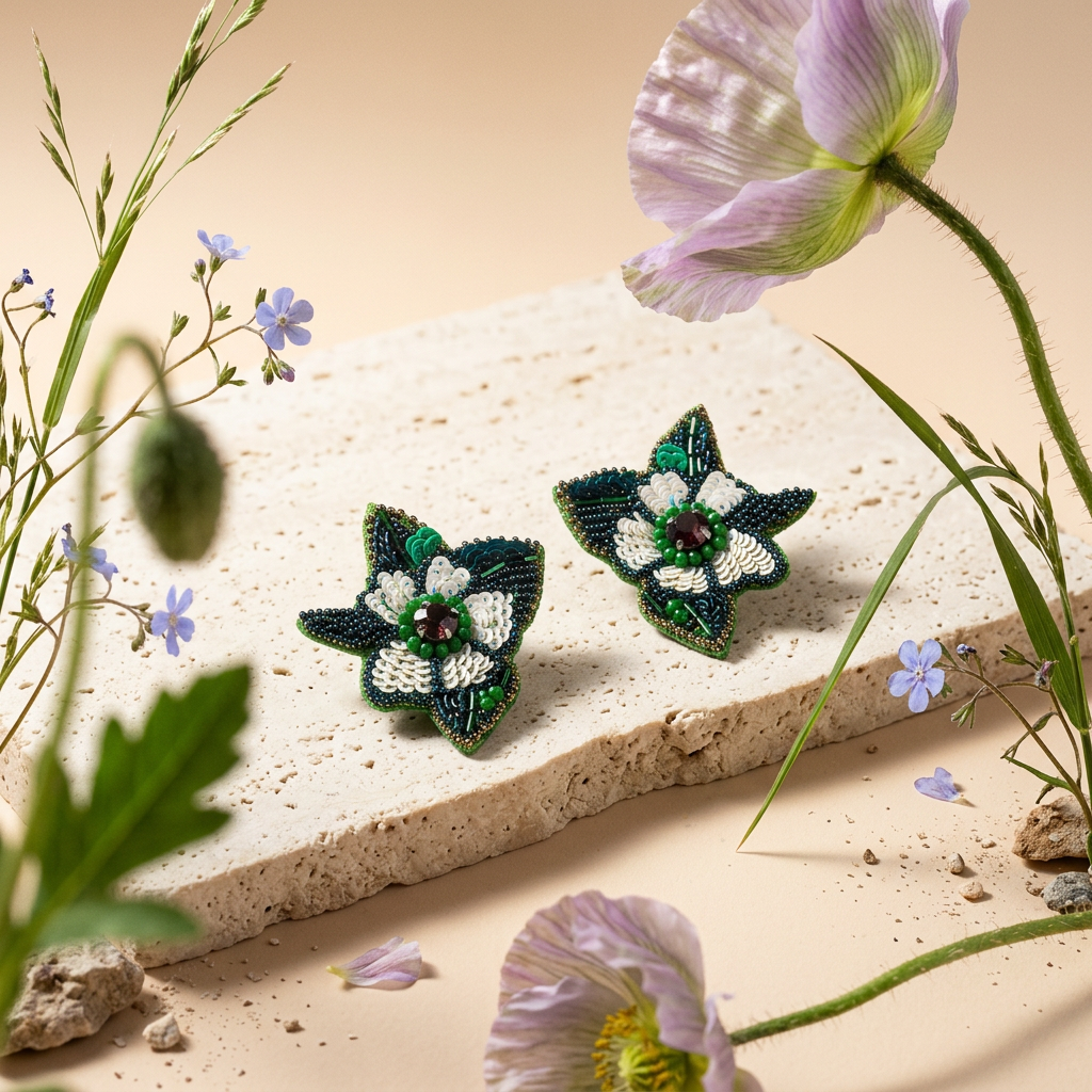 Niotha Golden Star Stud Earrings