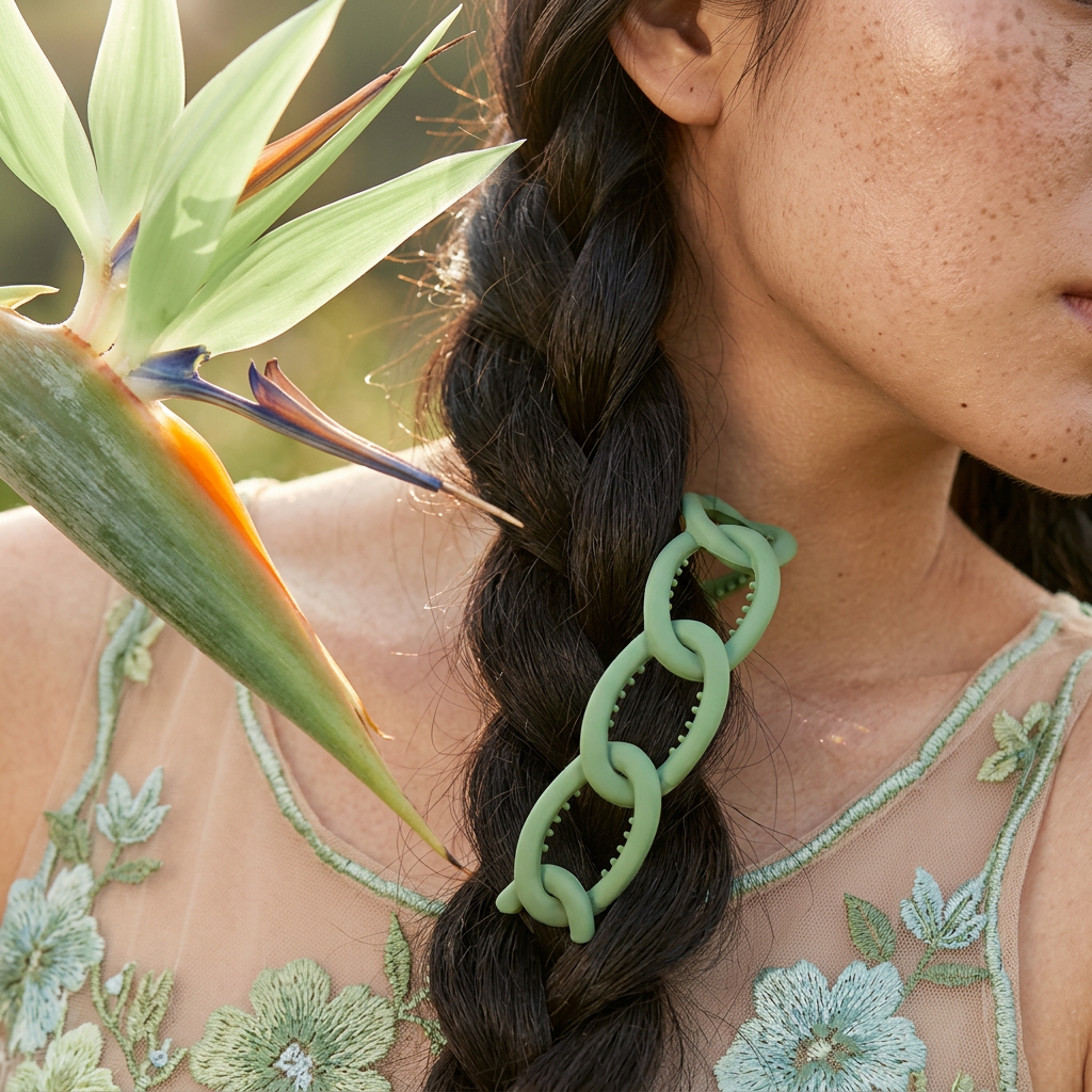 Vealia Matte Resin Link Chain Hair