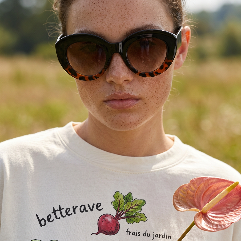Leavia Tortoise Round Cat-Eye Sunglasses